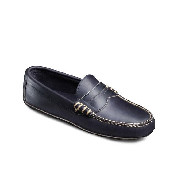 Allen Edmonds Navy Daytona Driving Shoes  Size 11.5 - Picture 1 of 7